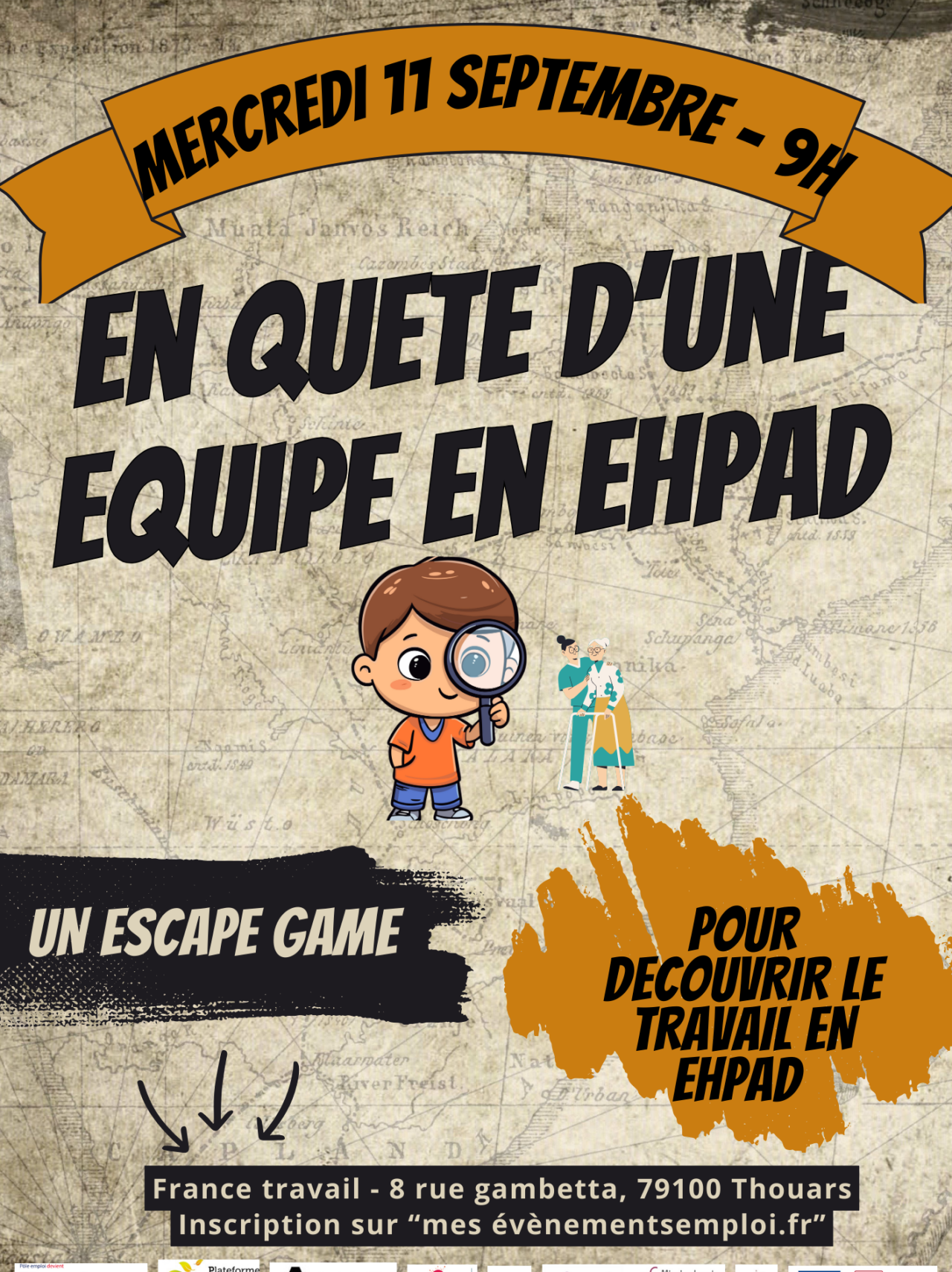 Escape Game à l’agence France travail de Thouars