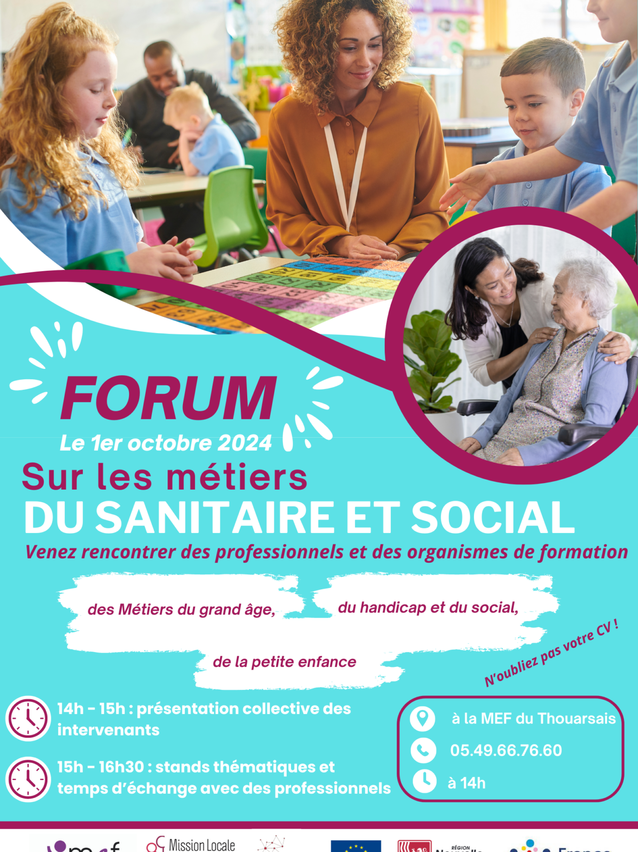 Forum sur les métiers du sanitaire et du social (Thouars)